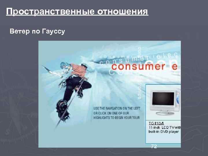 Пространственные отношения Ветер по Гауссу 72 