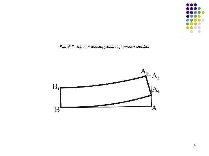 Рис. 6. 7. Чертеж конструкции воротника-стойки 43 
