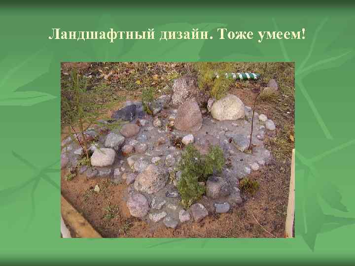 Ландшафтный дизайн. Тоже умеем! 