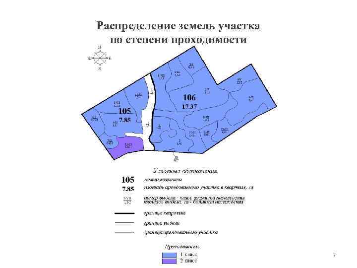 Карта выделов лесных участков