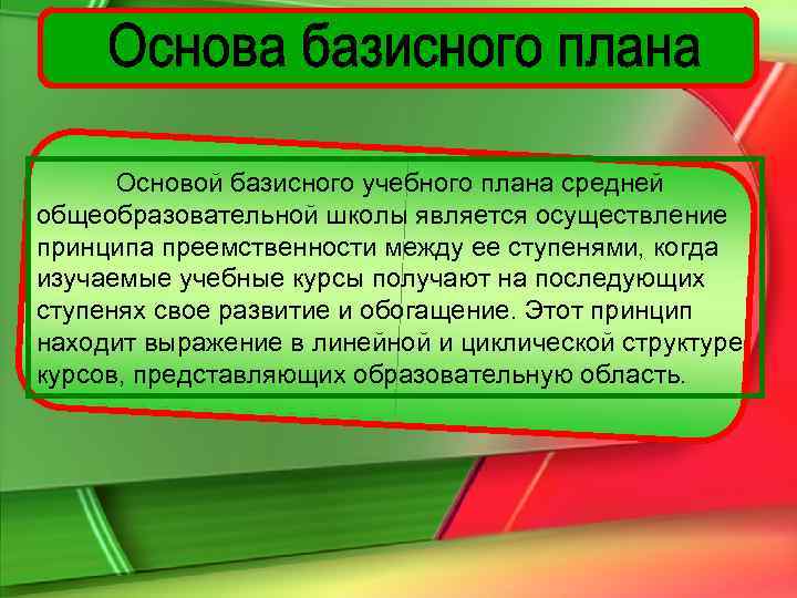 Какие особенности должна учитывать вариативная часть базисного учебного плана ответ на тест