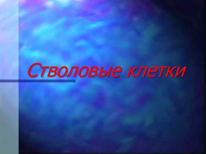 Стволовые клетки 