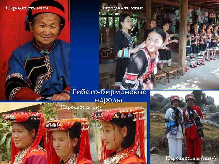 Народность наси   Народность хани     Тибето-бирманские   