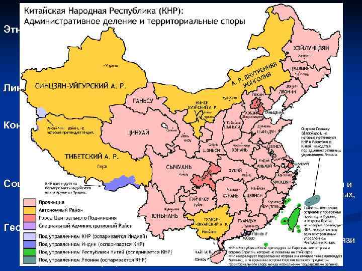 Этнические:     Проблемы  n  Установление этнического состава населения страны
