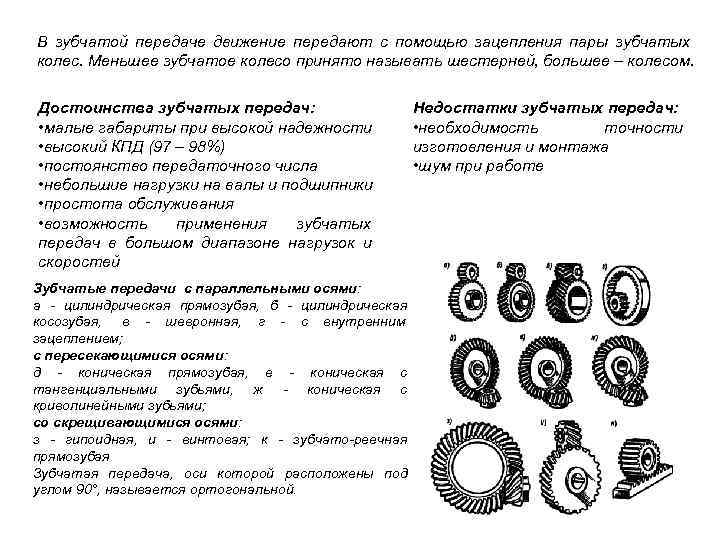 Достоинства и недостатки зубчатых