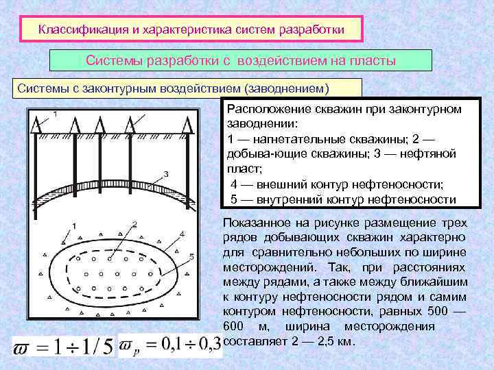   Классификация и характеристика систем разработки  Системы разработки с воздействием на пласты