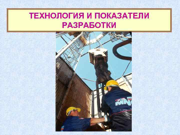 ТЕХНОЛОГИЯ И ПОКАЗАТЕЛИ  РАЗРАБОТКИ 