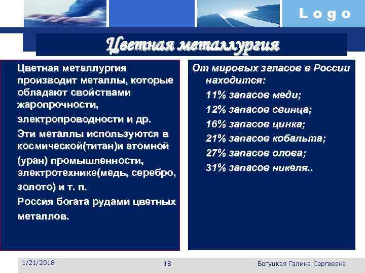      Logo   Цветная металлургия   От мировых