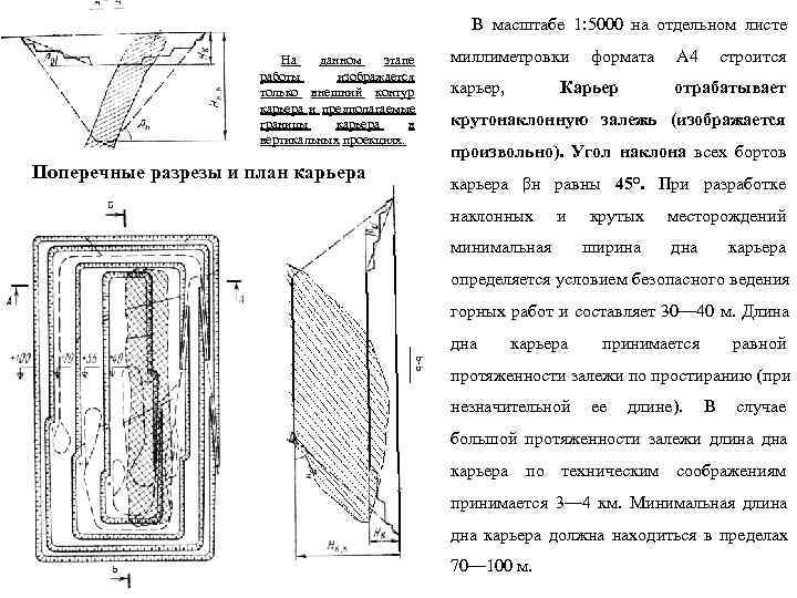      В масштабе 1: 5000 на отдельном листе  