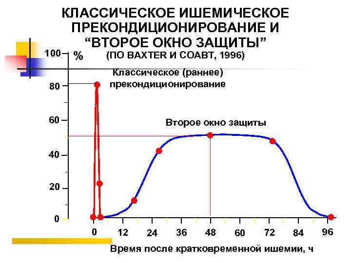  КЛАССИЧЕСКОЕ ИШЕМИЧЕСКОЕ  ПРЕКОНДИЦИОНИРОВАНИЕ И   “ВТОРОЕ ОКНО ЗАЩИТЫ” 100  %