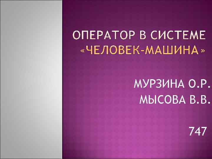 МУРЗИНА О. Р.  МЫСОВА В. В.  747 