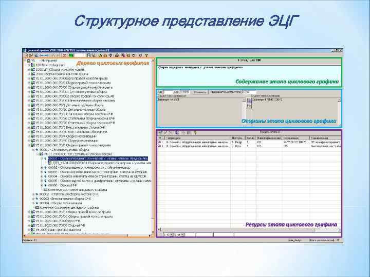 Структурное представление ЭЦГ 