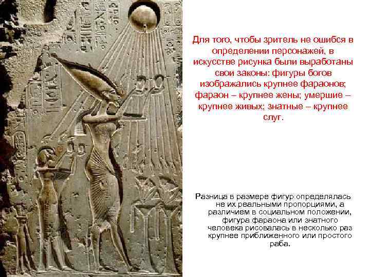 Для того, чтобы зритель не ошибся в определении персонажей, в искусстве рисунка были выработаны