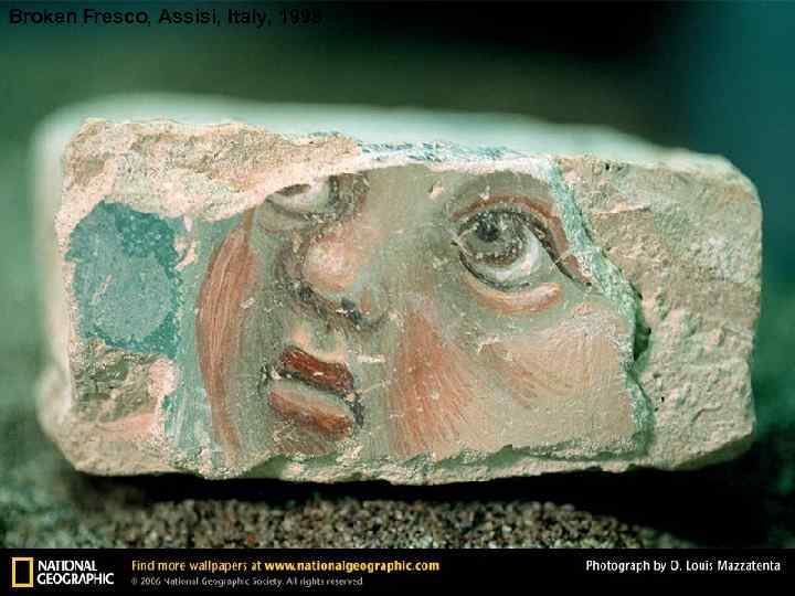 Broken Fresco, Assisi, Italy, 1998 