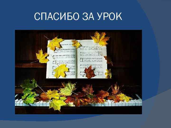 СПАСИБО ЗА УРОК 