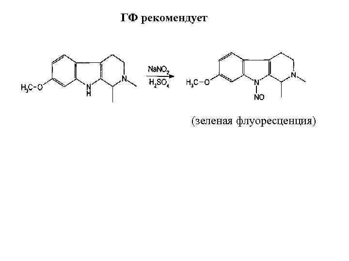 ГФ рекомендует    (зеленая флуоресценция) 