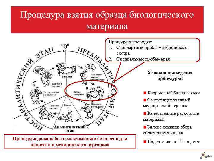  Процедура взятия образца биологического    материала    Процедуру проводят: