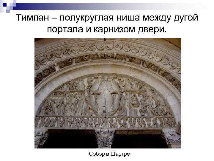 Какое изображение помещалось над входом в храм в тимпане укажите правильный вариант ответа