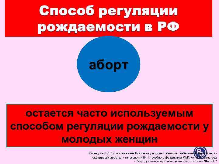 аборт остается часто используемым способом регуляции рождаемости у молодых женщин аборт остается часто используемым способом регуляции рождаемости у молодых женщин