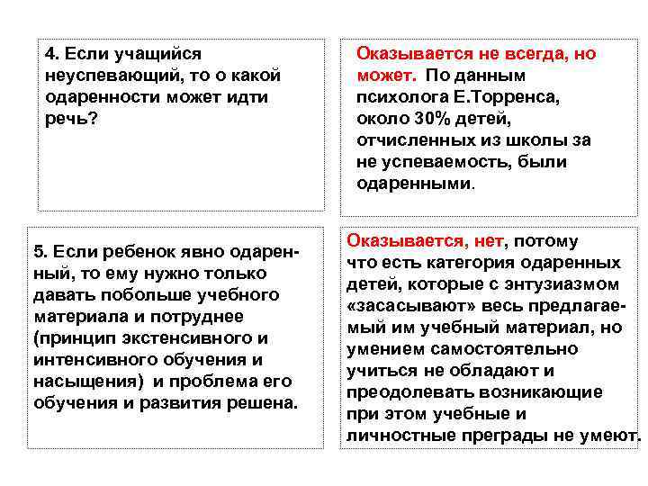  4. Если учащийся   Оказывается не всегда, но неуспевающий, то о какой