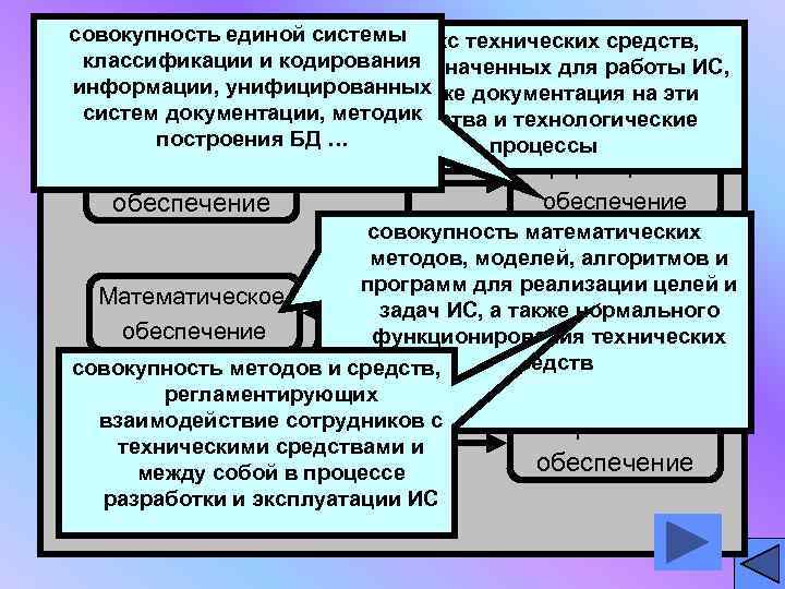 совокупность единой системы     комплекс технических средств,  классификации и кодирования