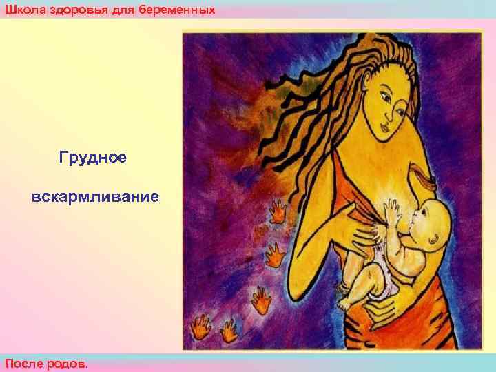 Школа здоровья для беременных   Грудное вскармливание После родов.  