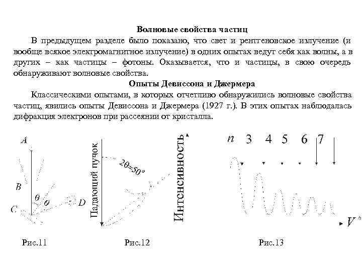      Волновые свойства частиц В предыдущем разделе было показано, что