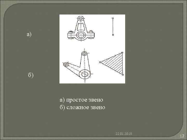 а) б) а) простое звено б) сложное звено а) б) а) простое звено б) сложное звено
