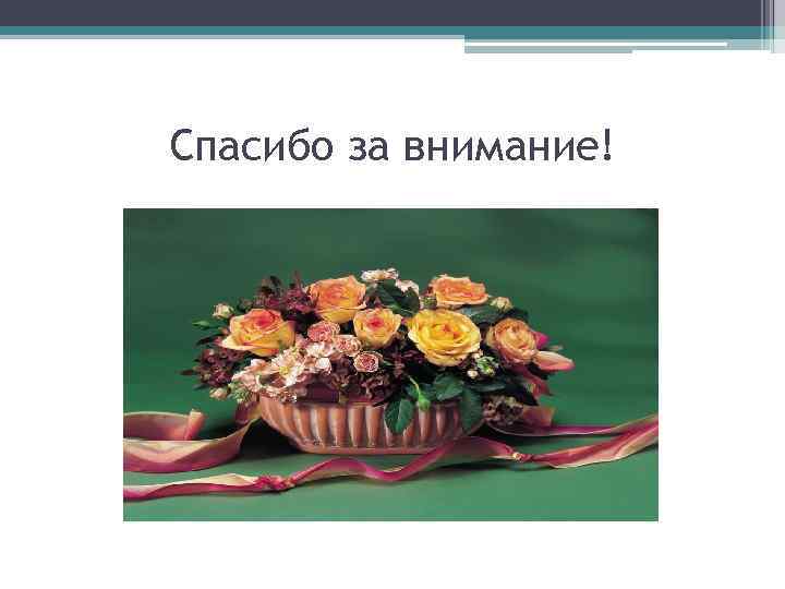 Спасибо за внимание! 