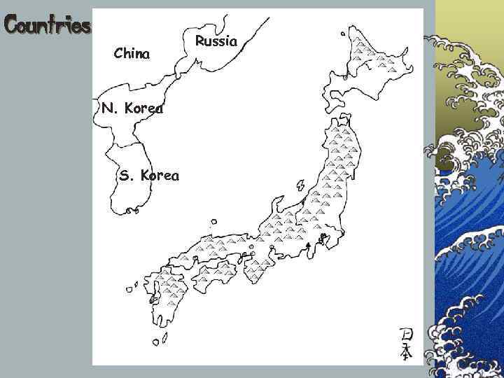 Countries     Russia   China    N. Korea