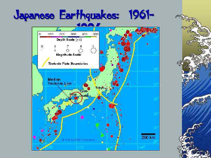 Japanese Earthquakes: 1961 -   1994 