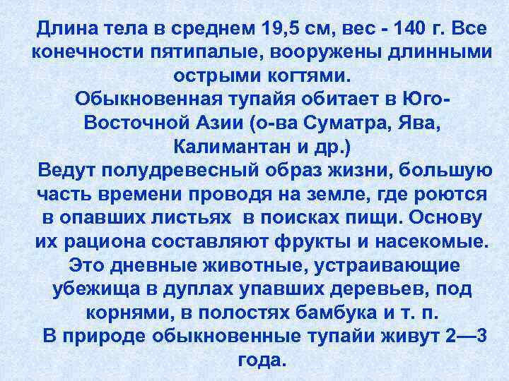  Длина тела в среднем 19, 5 см, вес - 140 г. Все конечности