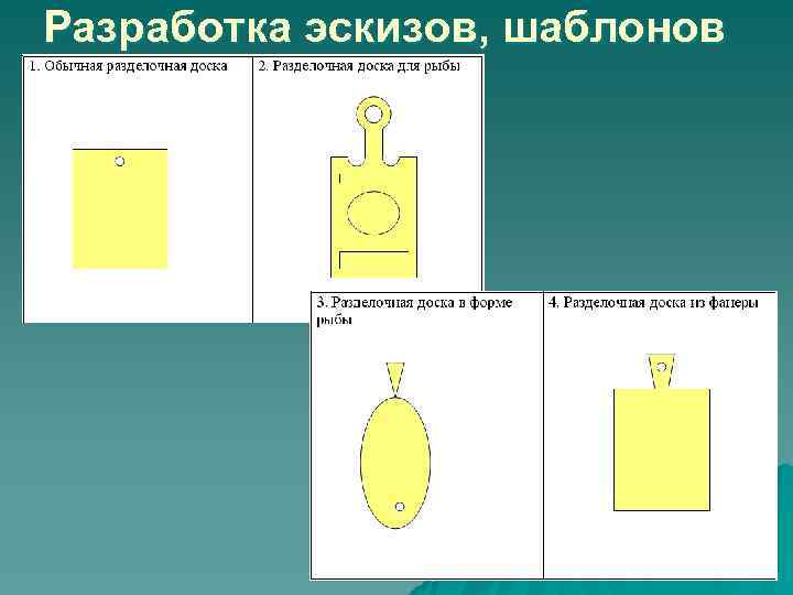 Разработка эскизов, шаблонов 