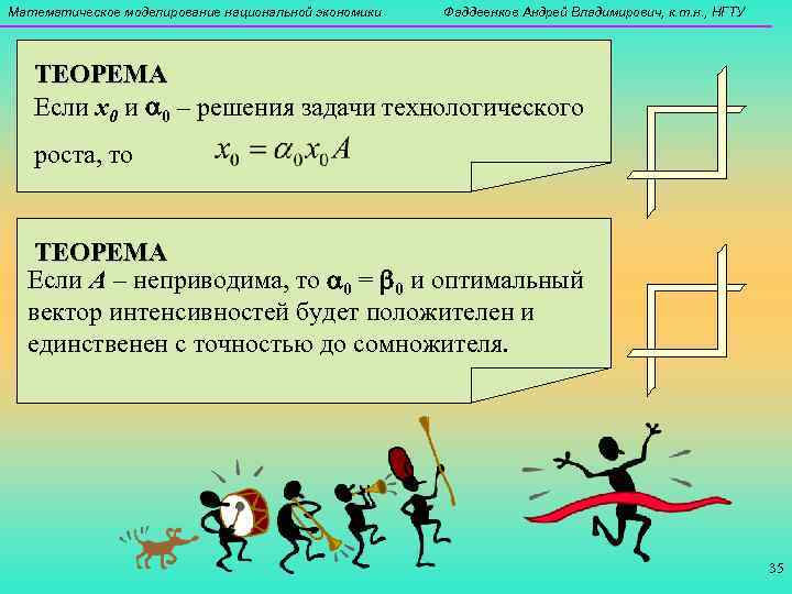 Математическое моделирование национальной экономики  Фаддеенков Андрей Владимирович, к. т. н. , НГТУ 