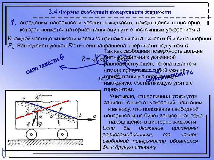 Что называют свободной поверхностью жидкости