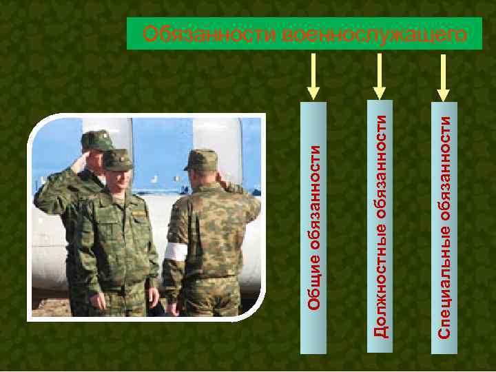  Общие обязанности  Должностные обязанности  Специальные обязанности     
