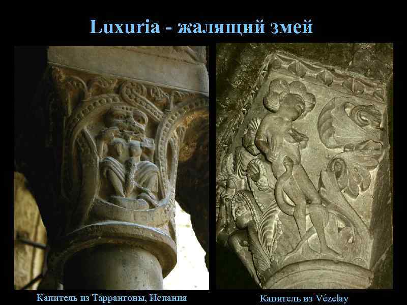    Luxuria - жалящий змей Капитель из Таррангоны, Испания  Капитель из