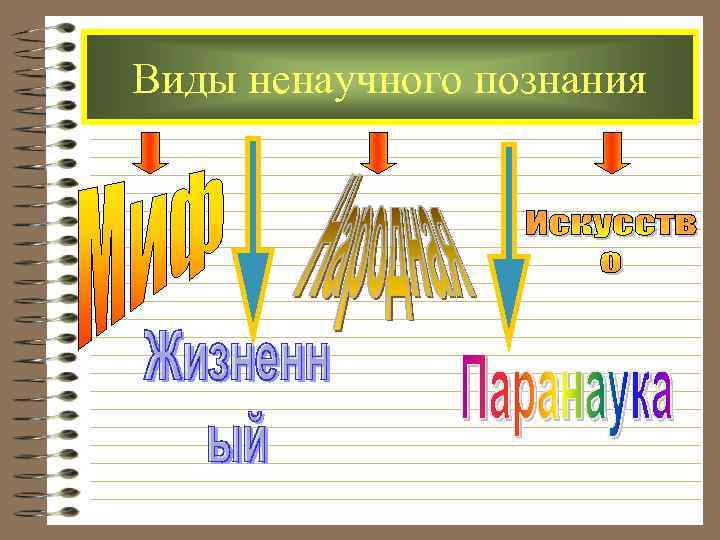 Виды ненаучного познания 