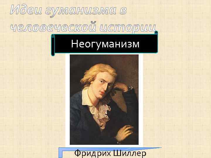 Неогуманизм Фридрих Шиллер 