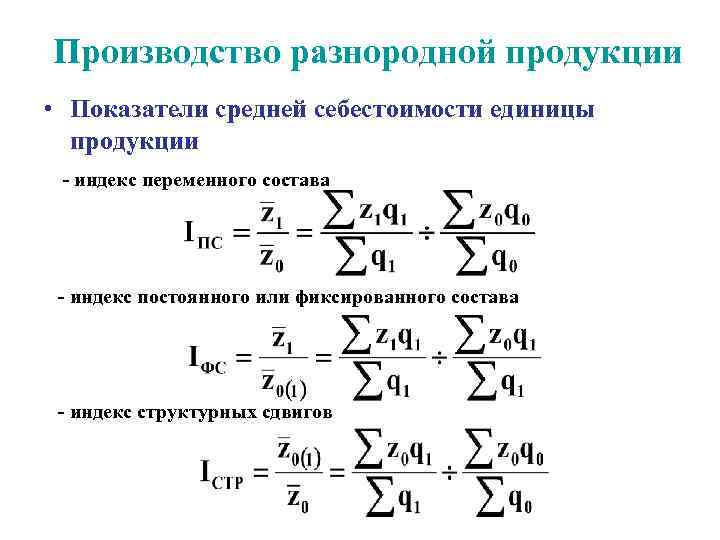 Абсолютное изменение затрат