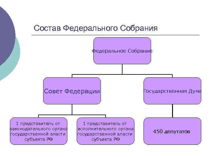 Из чего состоит федеральное собрание