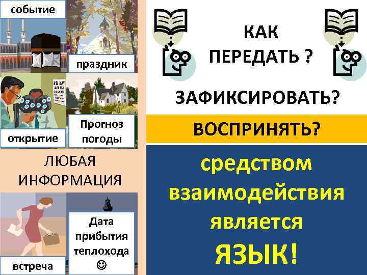 событие      КАК  праздник  ПЕРЕДАТЬ ?  