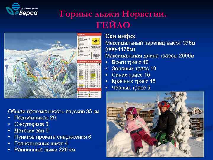    Горные лыжи Норвегии.      ГЕЙЛО  