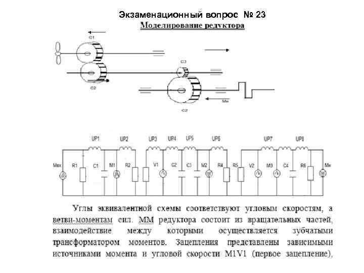 Экзаменационный вопрос № 23 