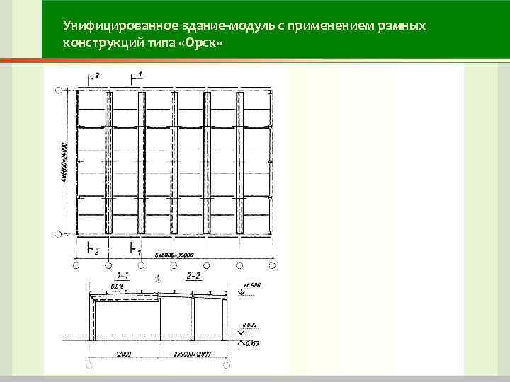 Унифицированное здание-модуль с применением рамных конструкций типа «Орск» Унифицированное здание-модуль с применением рамных конструкций типа «Орск»