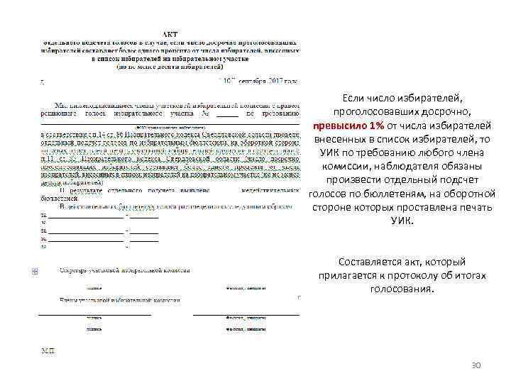   Если число избирателей,  проголосовавших досрочно,  превысило 1% от числа избирателей