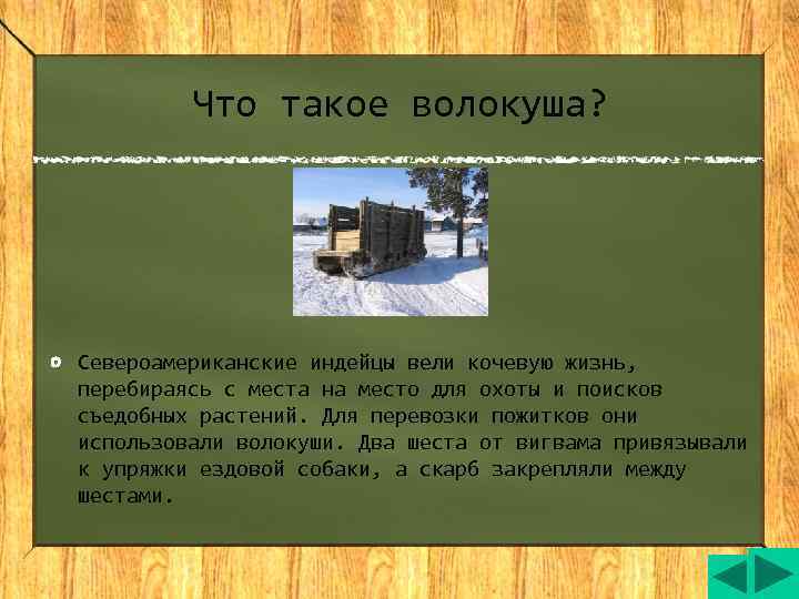    Что такое волокуша? Североамериканские индейцы вели кочевую жизнь, перебираясь с места