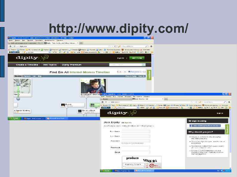 http: //www. dipity. com/ 
