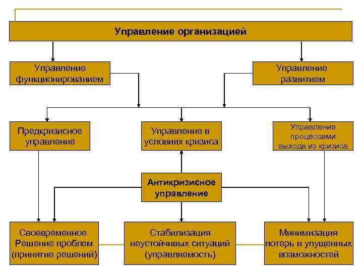      Управление организацией Управление      Управление