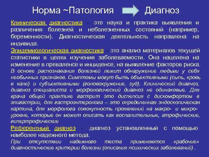 Норма и патология